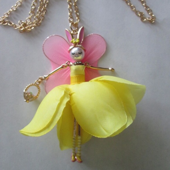 New Betsey Johnson bunny fairy necklace - Picture 8 of 17